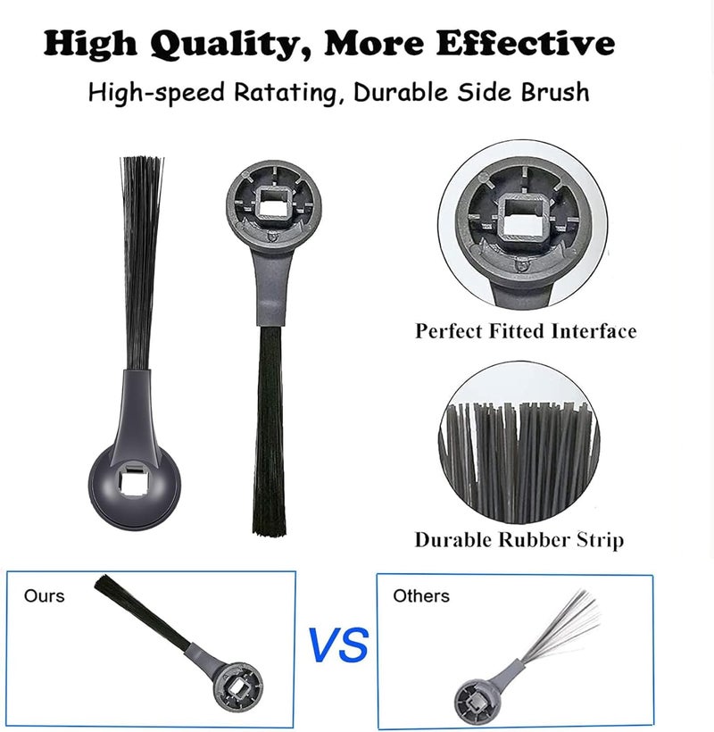 Detetap Side Brush Replacement Parts for Shark ION Robot IQ R101AE (RV1001AE),AV2511AE AV2501AE RV2502AE AV2501S IQ R101 (RV1001) RV1000 RV2001AE RV1012AE AV911S EZ Robot Vacuum Cleaner Accessory -6 Pack - Image 2